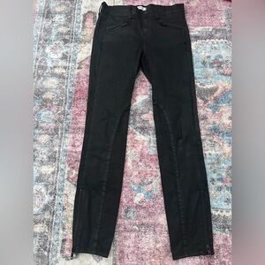 Madewell Skinny Skinny Black Jeans Pants Stretchy Ankle Zips Size 25